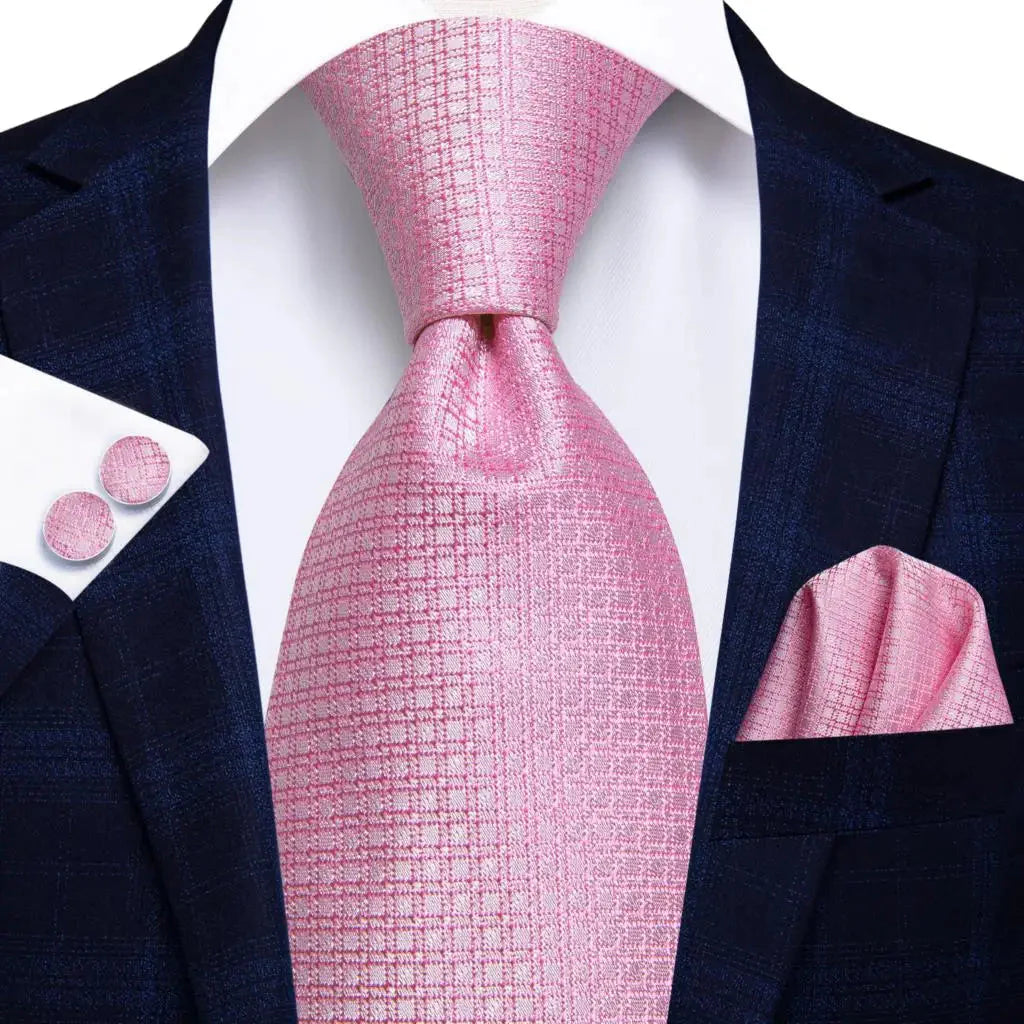 Mint green silk tie set with matching cufflinks, men's fashion accessory by SHOWLU FASHION STORE, includes tie and cufflinks.