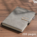 Personalized vintage A5 leather notebook with soft cover, showing intricate detailing and customizable cover design.