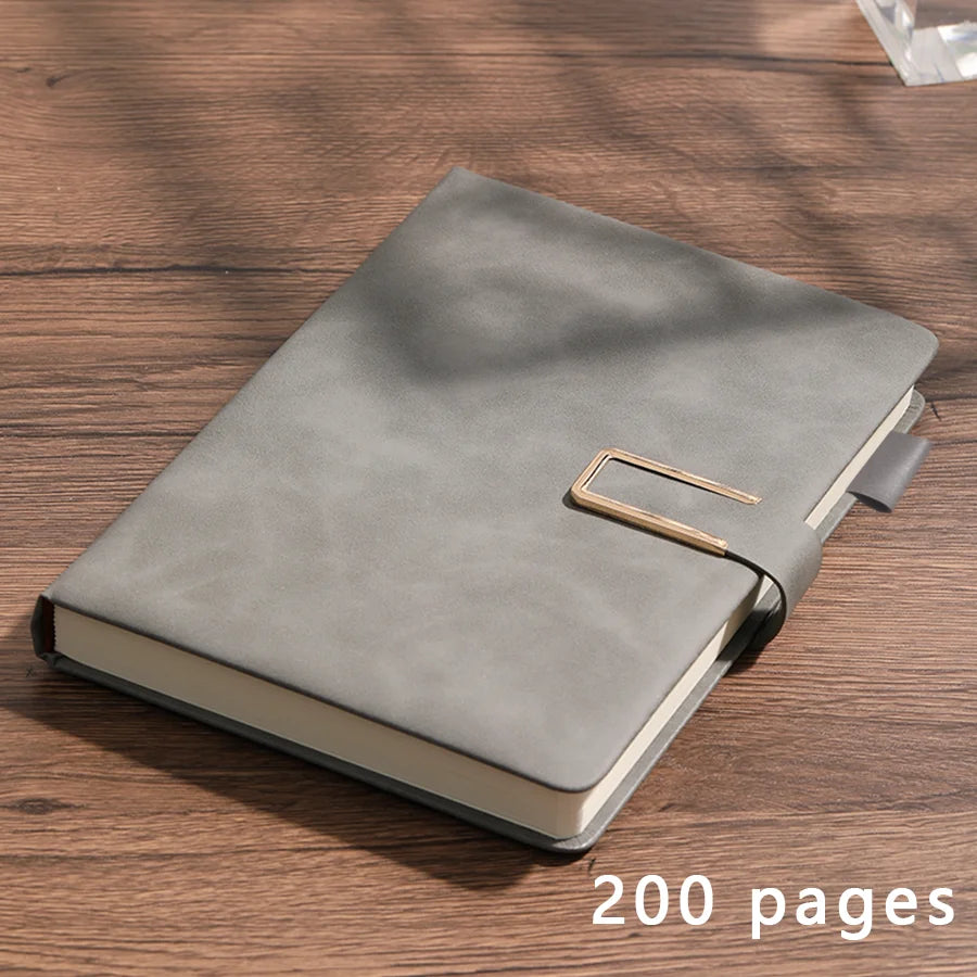 Personalized vintage A5 leather notebook with soft cover, showing intricate detailing and customizable cover design.