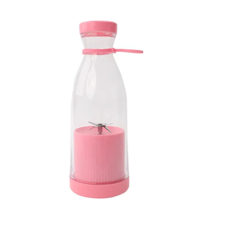 Portable MIKO NICE electric juicer by SHOWLU FASHION STORE, 380ml USB rechargeable fruit blender with sleek design and blending blades.