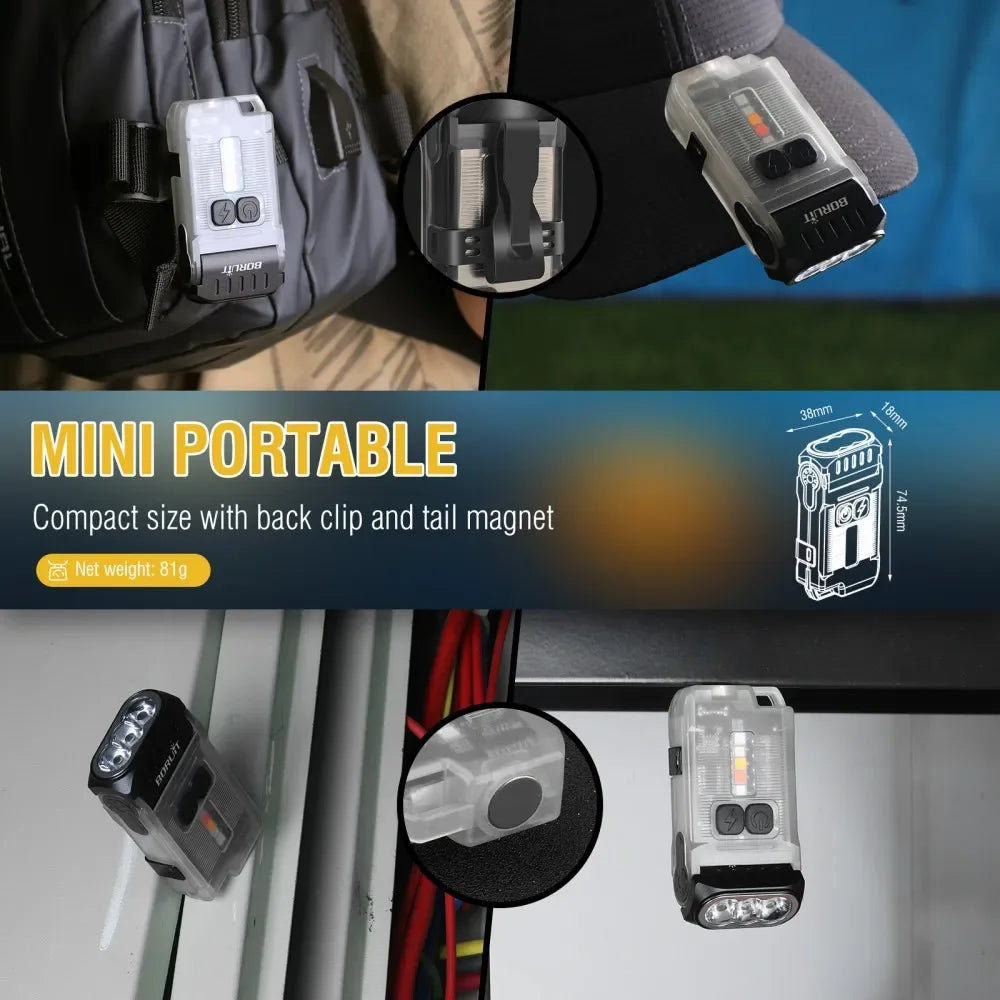Showlu Smart General LED rechargeable lantern emitting bright white light, with a compact design and adjustable handle.