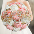 Navy silk rose wedding bouquet with artificial flowers, 20cm size, from IVINLACN by SHOWLU FASHION STORE