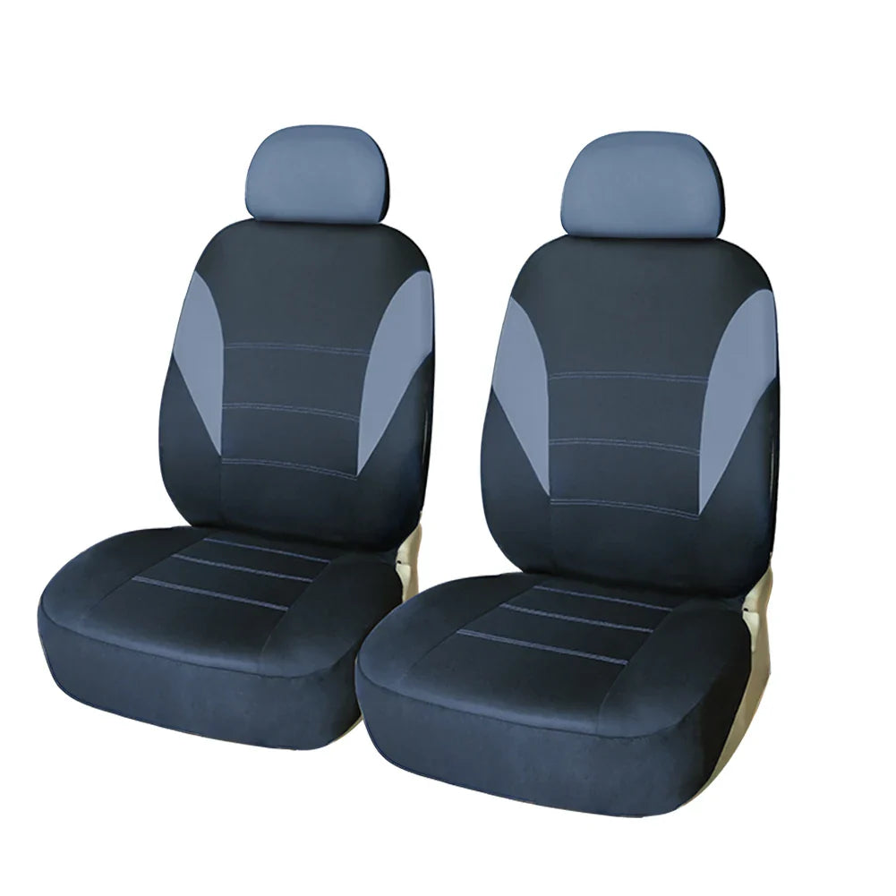 Universal car seat covers by SHOWLU FASHION STORE, polyester front and rear protectors for auto interior protection.