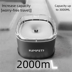 Spill Proof Water Bowl for Dogs 2000ml Large Capacity Slow Drinking Bowl for Messy Drinkers Pet Puppy Kitten Drinking Dispenser