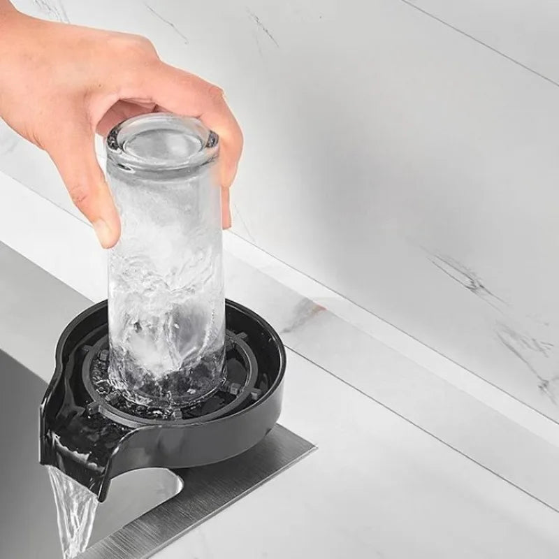 Automatic glass cup washer by SHOWLU FASHION STORE, high pressure brass sink rinser for efficient cleaning of glassware.