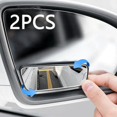 Car Blind Spot Convex Side Mirror Clip-On Universal