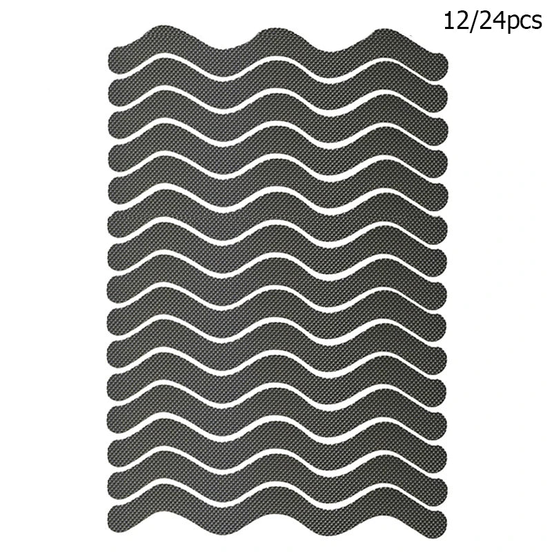 Showlu Smart General anti-slip shower stickers on a bathroom floor for added safety and grip.