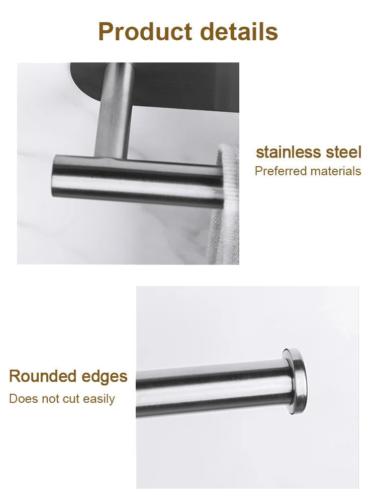 Wall mounted paper towel holder by Showlu Smart General, featuring a sleek metal design for easy kitchen or bathroom use.