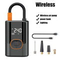 Showlu Smart General portable digital air compressor tire inflator with digital display and wireless 12V power for car tires.