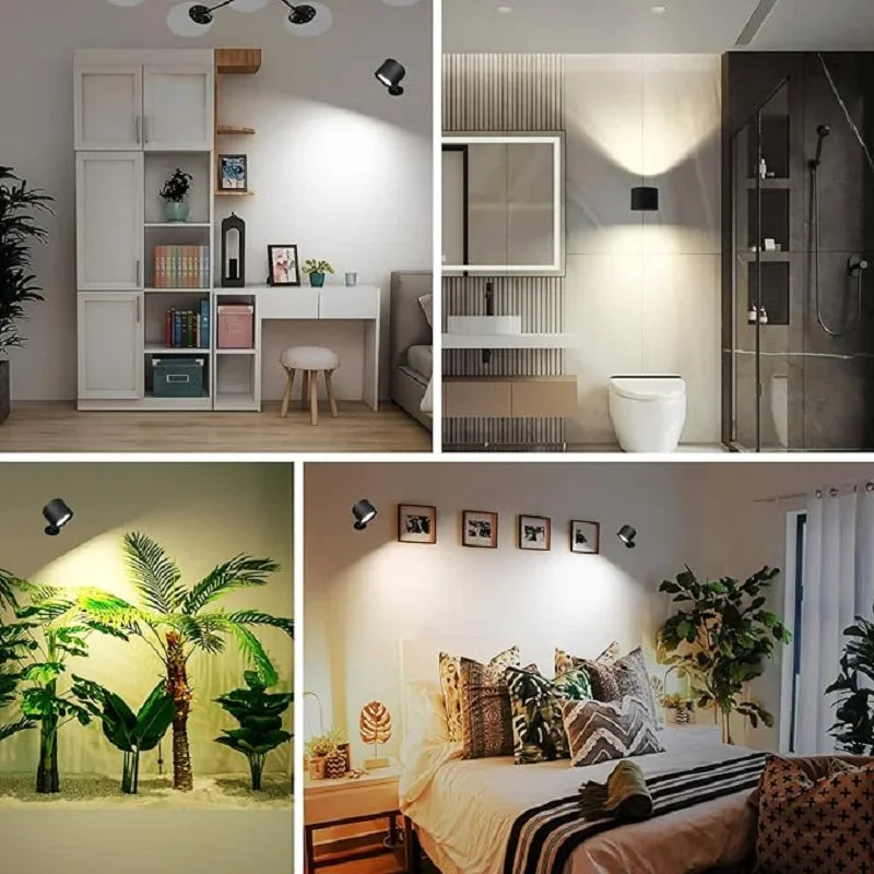 Rechargeable LED wall sconce by Showlu Smart General, modern lighting fixture with sleek design and integrated rechargeable LED light.