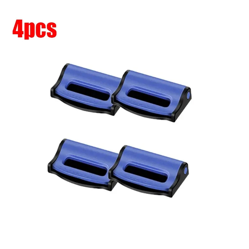 Showlu Smart General car seatbelt adjuster attached to vehicle seatbelt for improved comfort and safety.