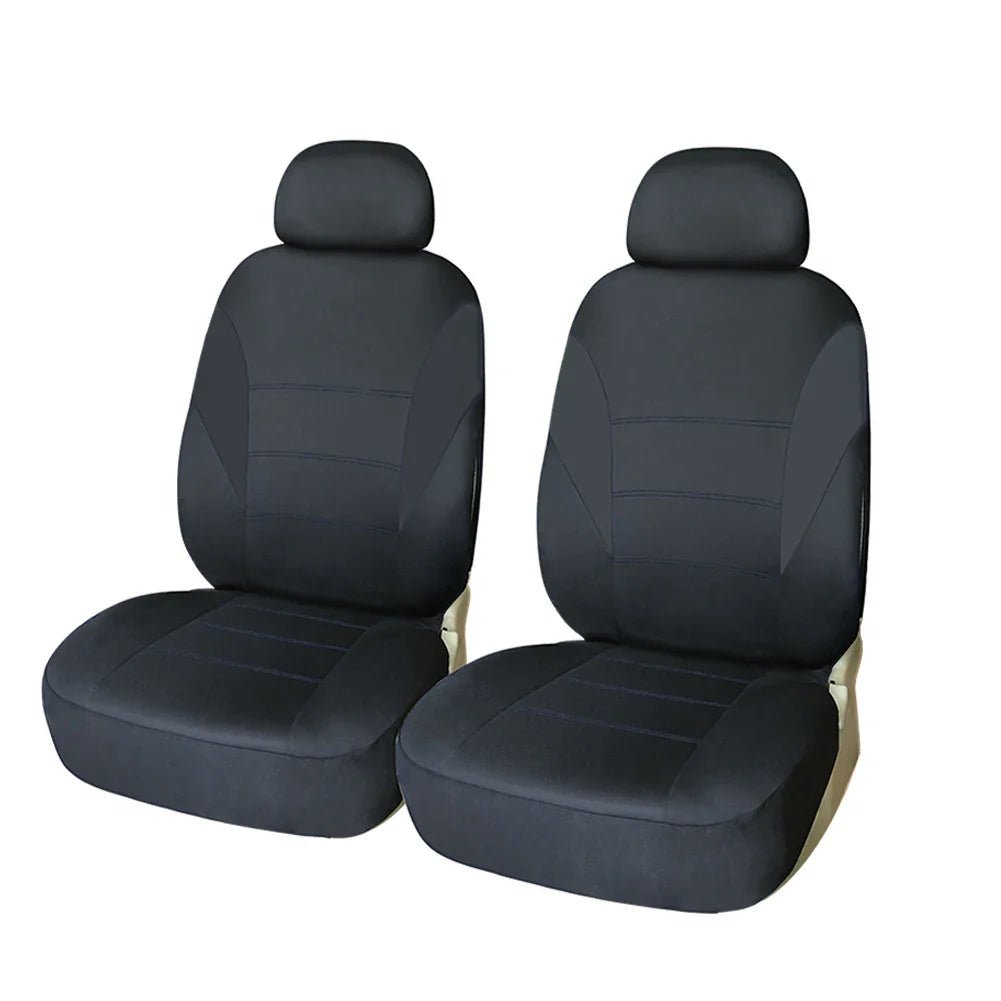 Universal car seat covers by SHOWLU FASHION STORE, polyester front and rear protectors for auto seat protection.