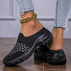 Women's Casual Fashion Sneakers, Breathable Lightweight Mesh Slip-On Shoes, Comfortable Sports Shoes For Daily Wear