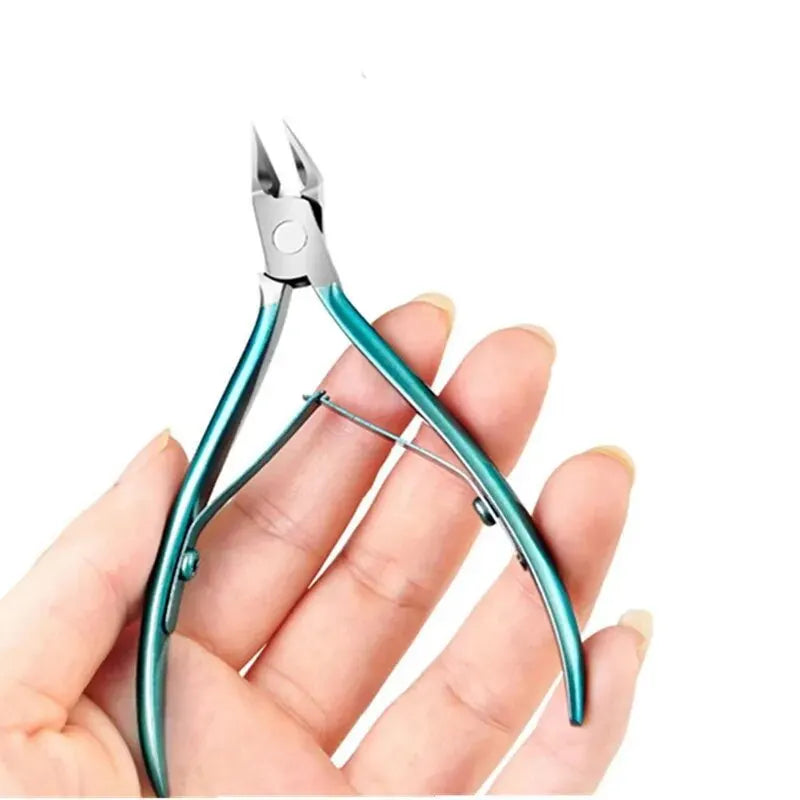 Stainless steel toe nail clipper for ingrown or thick toenails, professional podiatrist toenail trimmer with precision nipper.