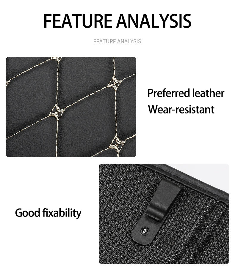 Showlu Smart General car seat back protector with durable waterproof material and adjustable straps for vehicle protection