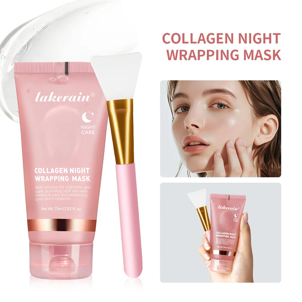 SHOWLU FASHION STORE ibcccndc Collagen Jelly Cream firming overnight peel-off facial mask on a skincare display.