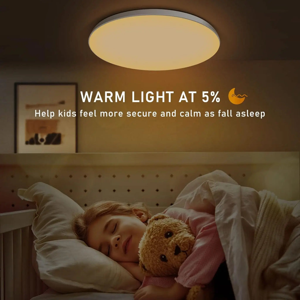 Showlu Smart General LED smart ceiling panel with sleek white surface and integrated LED lighting for modern interior lighting.