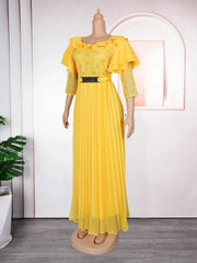 Party Evening Dresses For Women Long Sleeve Robe African Dashiki Crystal Outfits Wedding Birthday Prom Gown Dubai Turkey Kaftans SHOWLU FASHION STORE