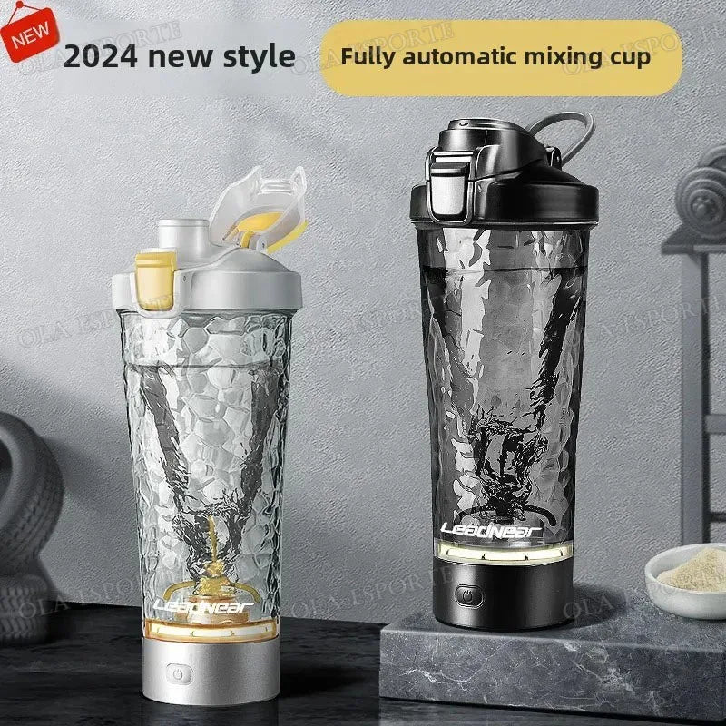 Showlu Smart General portable USB electric protein shake blender cup with blending blades and sleek design.