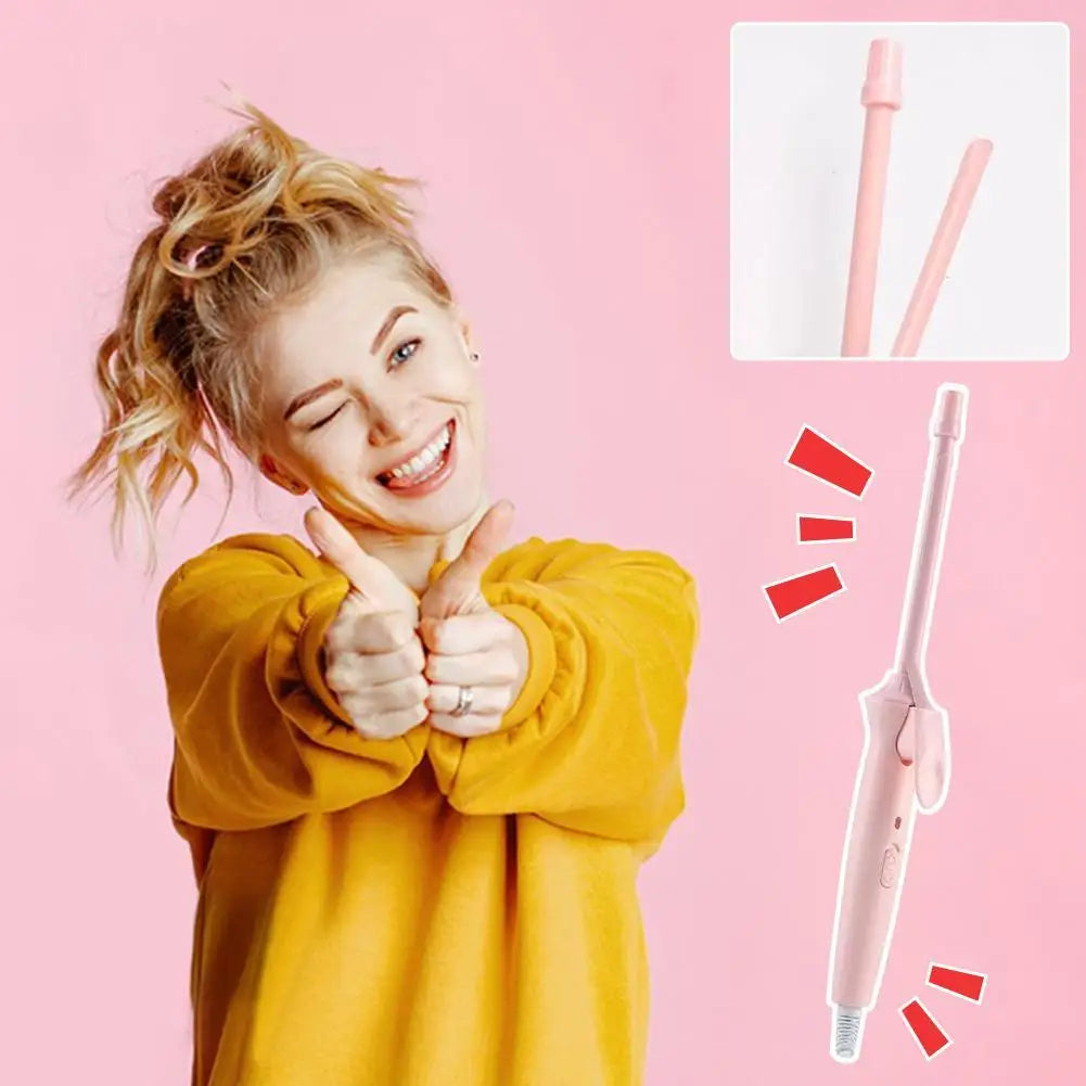 Showlu Smart General 9mm mini hair curler wand with fast heating, compact design, and 25W power for effortless curls
