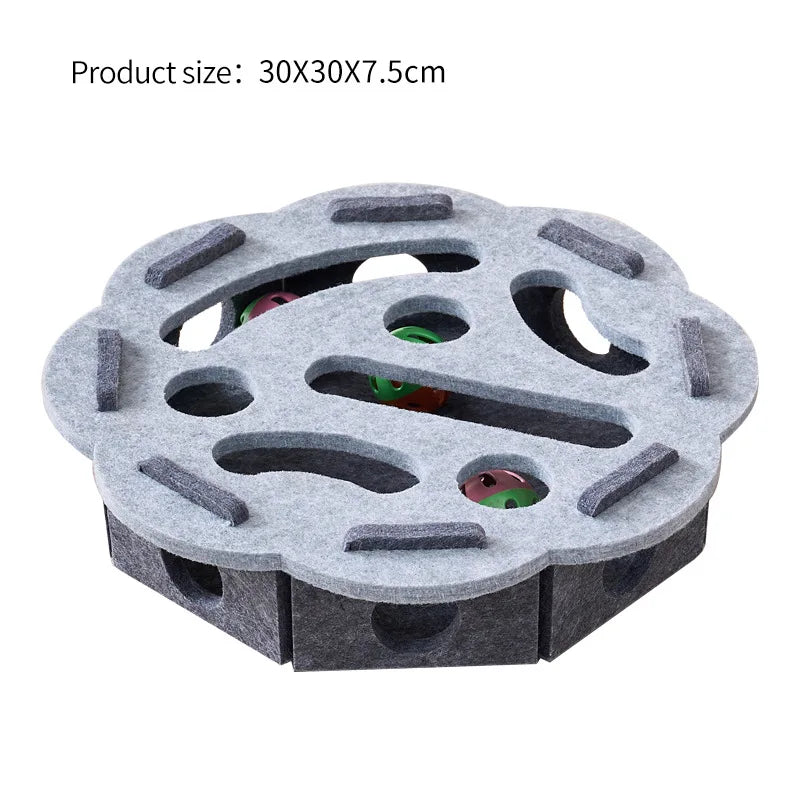 Showlu Smart General Pet Treat Puzzle Toy with multiple compartments for interactive dog enrichment and mental stimulation.