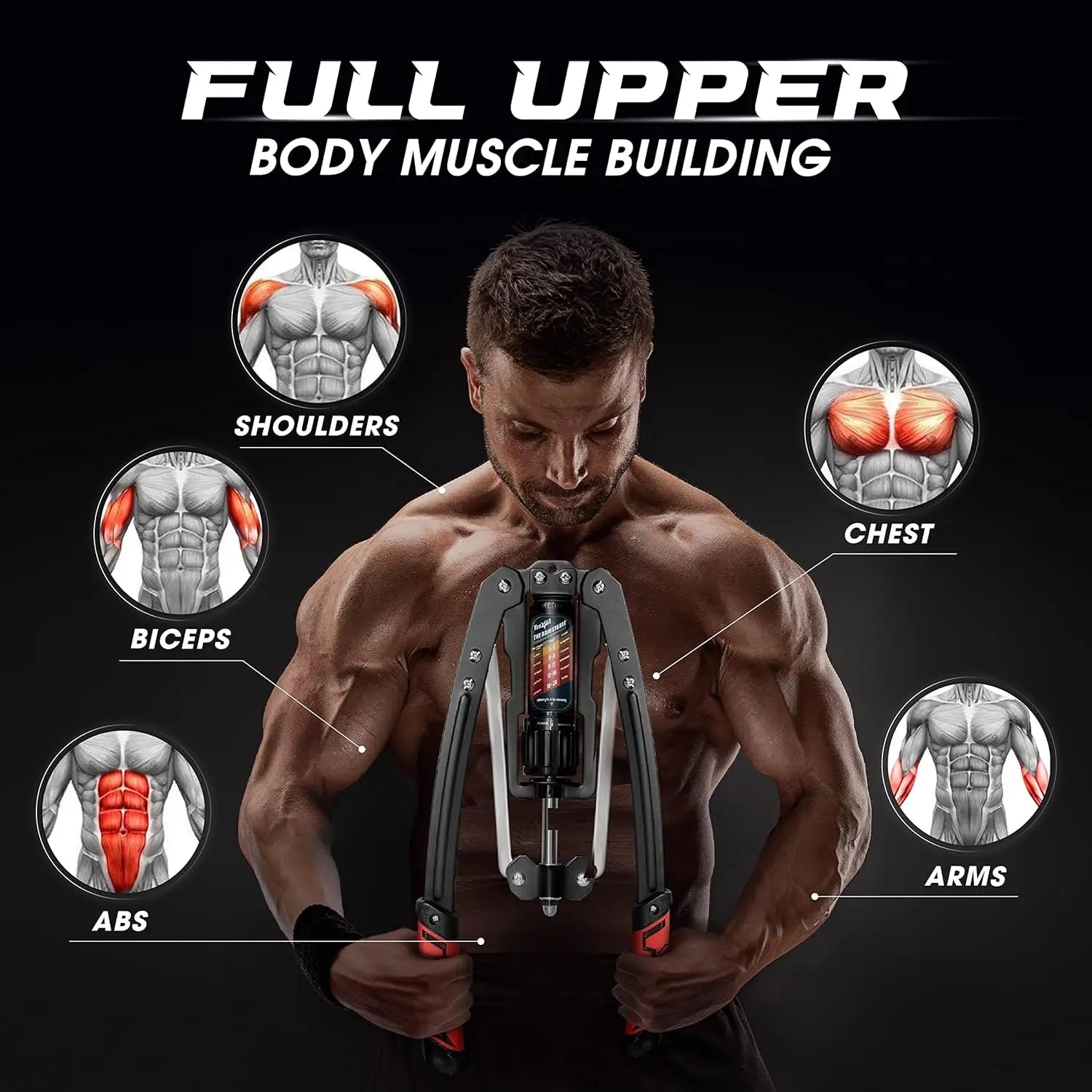 Showlu Wrist and Forearm Blaster Roller used for strength training, featuring a compact design with textured grip for effective workouts.