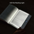 Rechargeable LED book reading light by Showlu Smart General with clip, adjustable neck, and warm white illumination for nighttime reading.