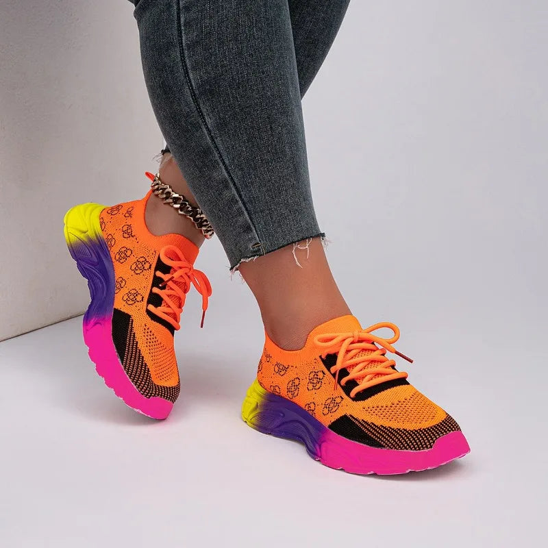 AJZS women's slip-on athletic sneakers by SHOWLU FASHION STORE, breathable PU shoes with comfortable, lightweight design.