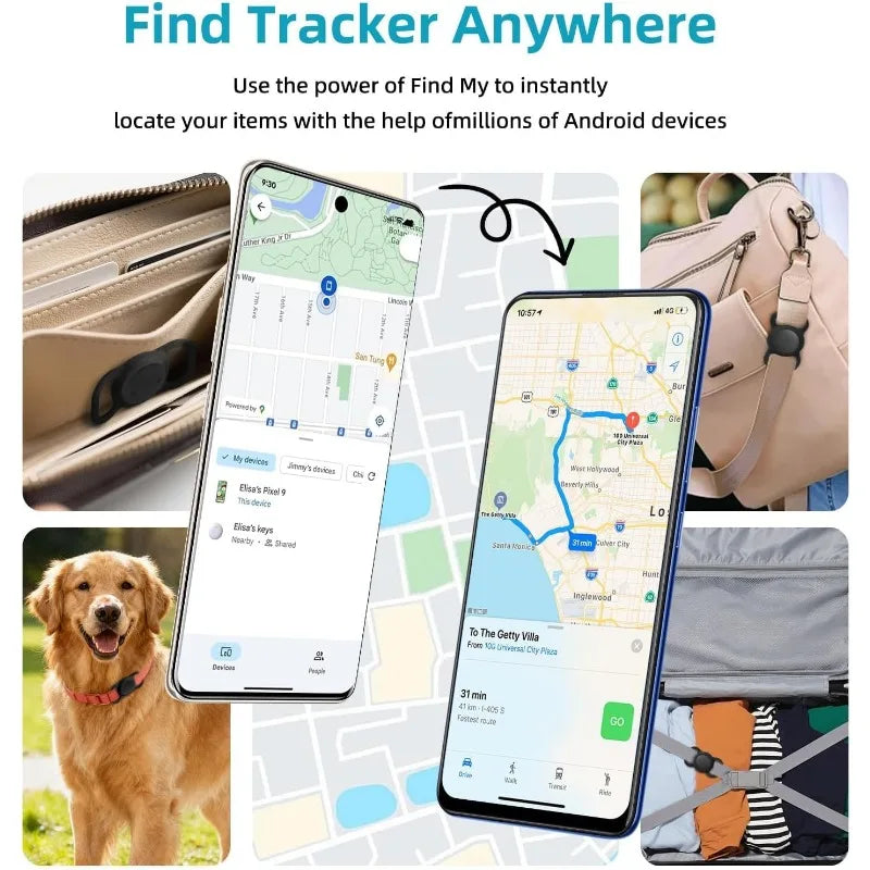 Showlu Smart Bluetooth GPS Tracker for keys and wallet, anti-lost key finder and wallet tag with compact design.