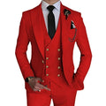 SoloVedress men's 3-piece slim fit wedding suit by SHOWLU FASHION STORE, featuring a single-breasted jacket, vest, and matching trousers.