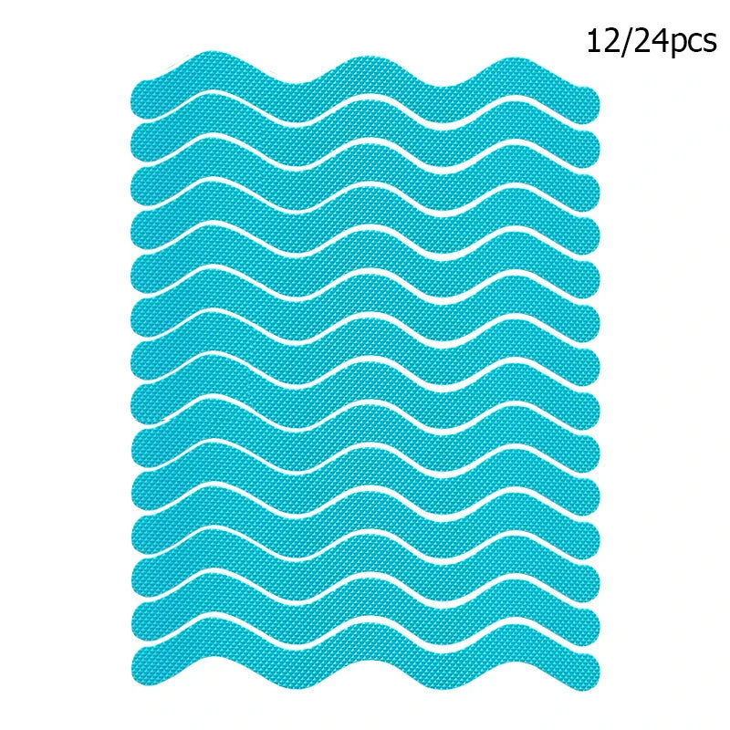 Showlu Smart General anti-slip shower stickers on a tiled bathroom floor for safety and grip.
