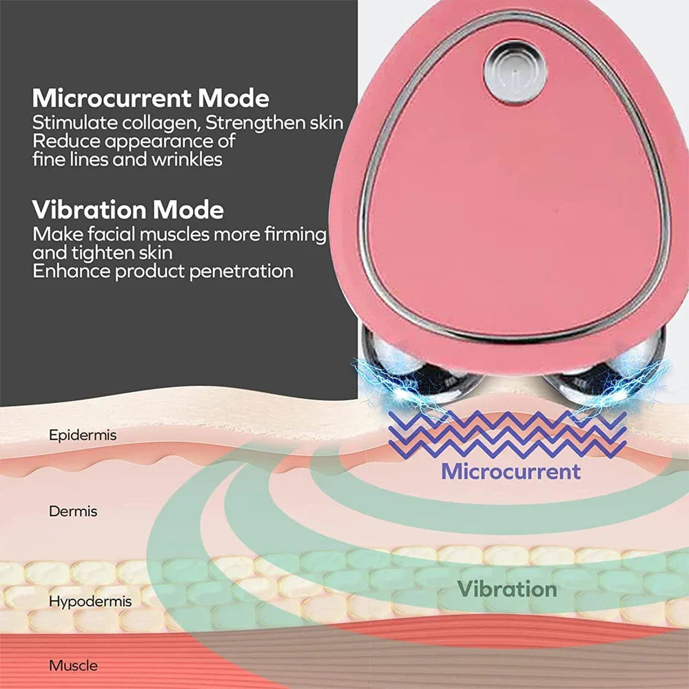SHOWLU FASHION STORE BXA Microcurrent Face Lift Machine and EMS face roller for skin tightening and facial rejuvenation.
