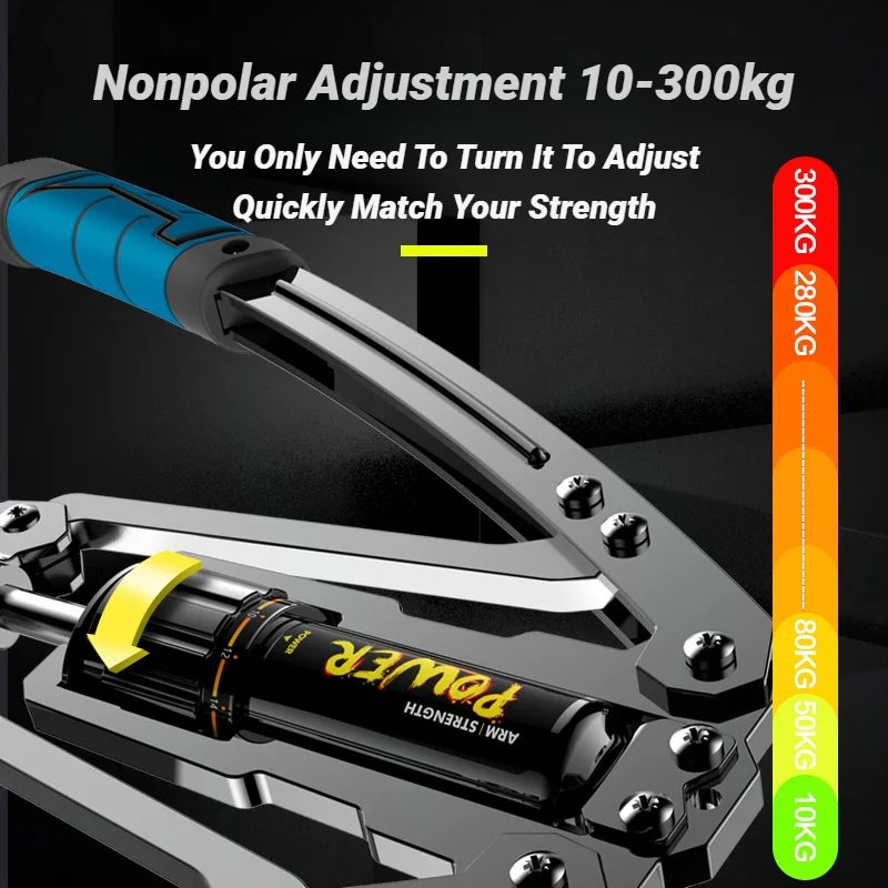 Showlu Hydraulic Arm Exerciser with adjustable resistance chest expander and handles for strength training and arm workouts.