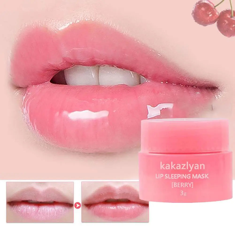 Showlu Smart General Jelly Lip Mask in a jar, featuring a glossy, translucent appearance perfect for moisturizing lips.
