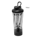 Showlu Electric Protein Shaker Cup with USB rechargeable portable blender, shown with blending lid and sleek design.