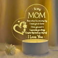 Showlu Fashion Heart Carving Night Light emitting a warm glow, ideal as a birthday gift for mom.