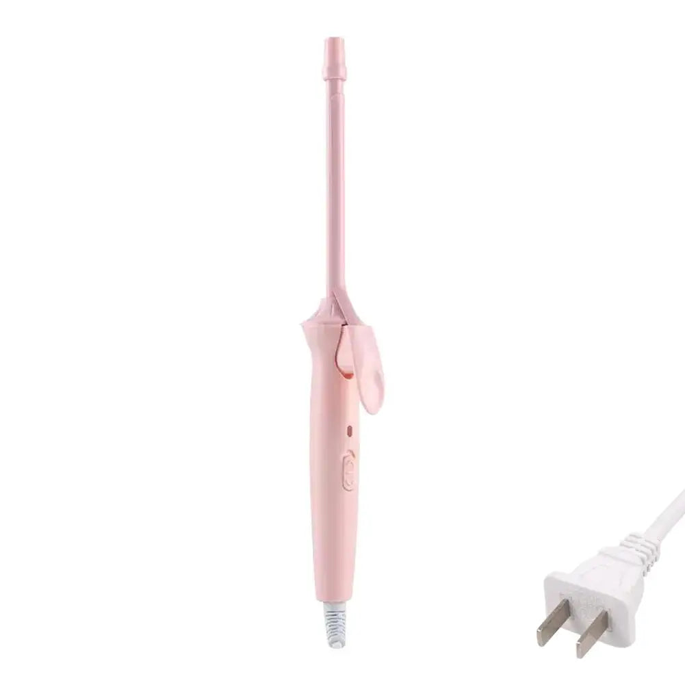 Showlu Smart General 9mm mini hair curler wand with fast heating, compact design, ideal for creating tight curls