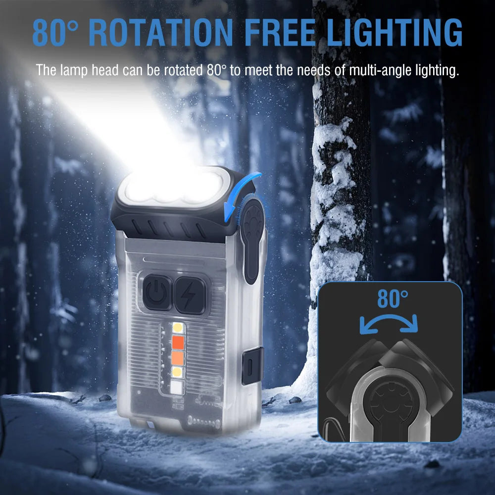 Showlu Smart General LED rechargeable lantern emitting bright light, portable with a sturdy handle for outdoor or emergency use.