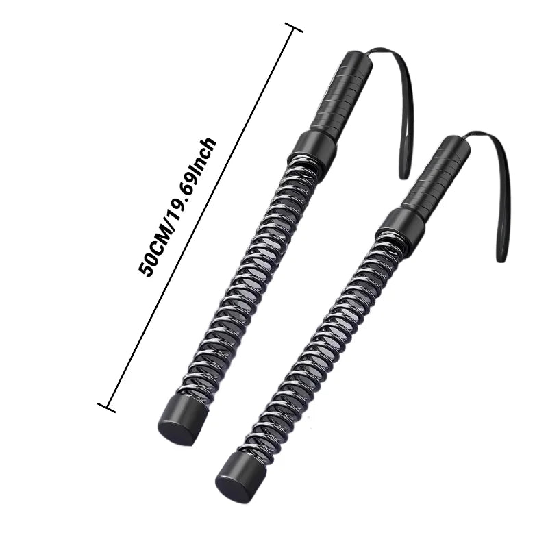 Showlu stainless steel strength training bar with ergonomic arm expander for muscle toning and resistance exercises.