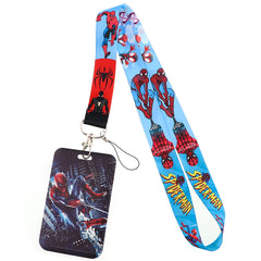 YQ998 Anime Spider-Man Lanyard Peter Parker Phone Rope for Key USB ID Card Badge Holder Cartoon Neck Strap Keychain Lariat