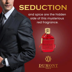 NITRO RED - 3.4oz - Eau De Parfum - Luxury Perfume for Men - Fruit, Woody, Floral & Masculine Fragrance - Long Lasting