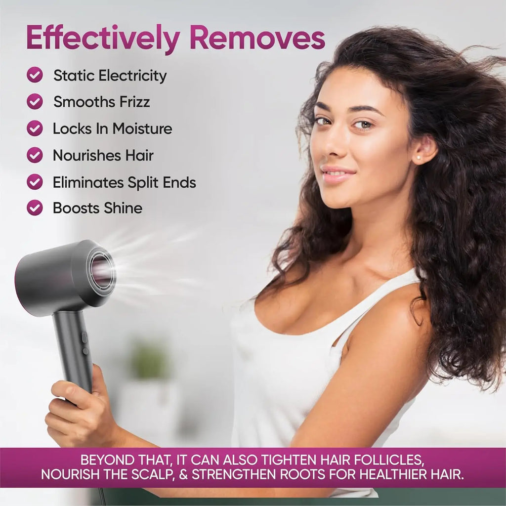 Showlu Smart General YAWEEN Ionic Electric Hair Dryer with sleek design and multiple heat settings for fast, gentle blow-drying.