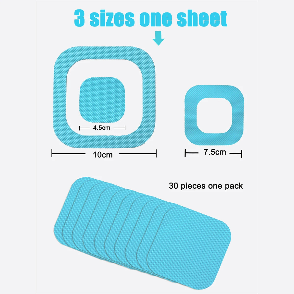 Showlu Smart General anti-slip bath stickers on a bathtub surface for safety and grip enhancement.