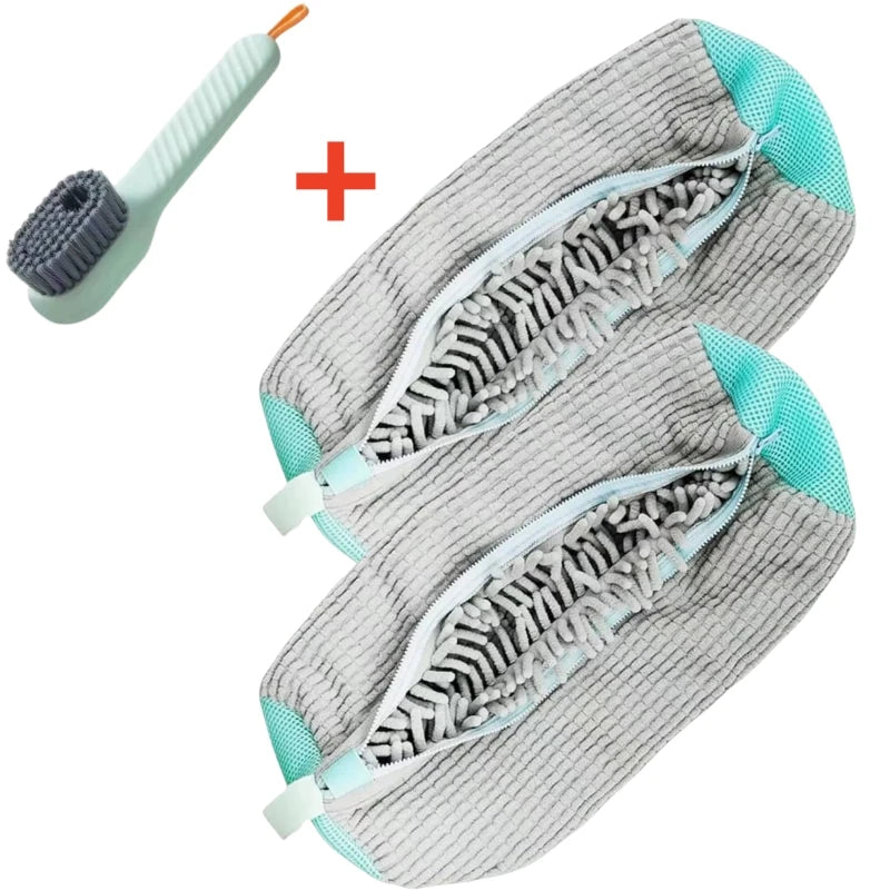 Showlu Smart General portable shoe cleaner brush with bristles and handle for easy footwear cleaning.