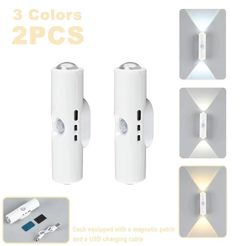Showlu Smart Rechargeable Motion Sensor LED Cabinet Light with magnetic USB for under counter and closet illumination.