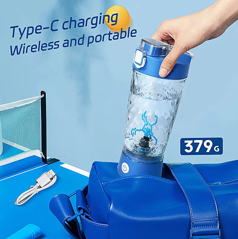 650ml Electric Protein Powder Mixing Cup Automatic Shaker Bottle Mixer Shake Bottle Milk Coffee Blender Kettle fro Gym Outdoor