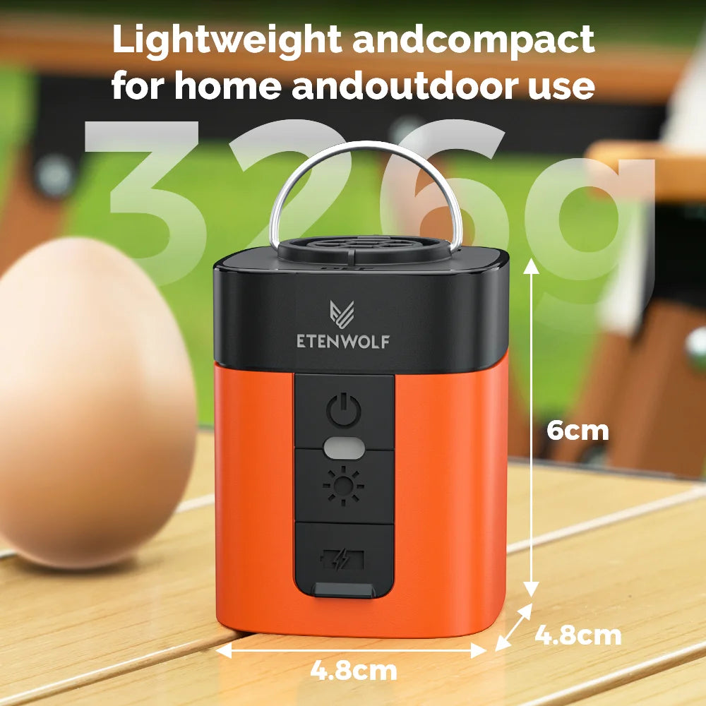 ETENWOLF Air 3 Ultra portable air pump by Showlu Smart General with LED, fast charging, inflator and deflator for camping mattresses