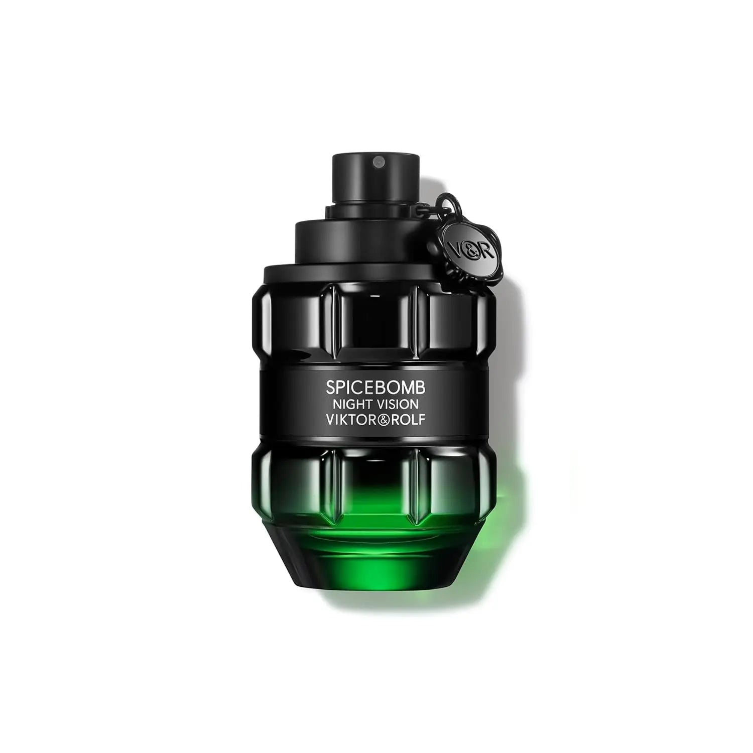 Viktor&Rolf Spicebomb Nightvision men's Eau De Toilette bottle, 100ml, with dark and sleek packaging visible.