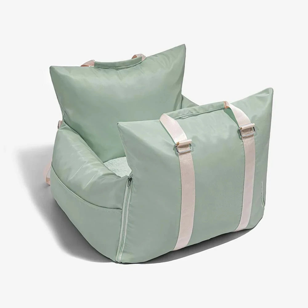 Waterproof dog car seat cover by Showlu Fashion Store, made of durable Oxford fabric, designed to protect car seats during pet travel.