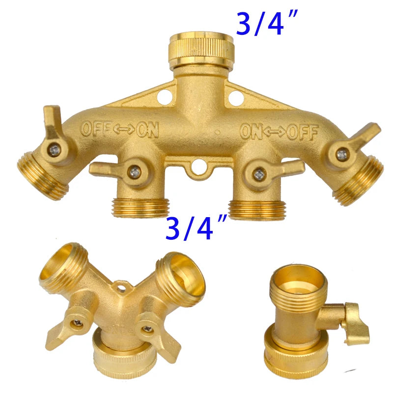 Showlu Smart General pressure washer hose splitter with two outlets, durable plastic construction, used for connecting multiple hoses.
